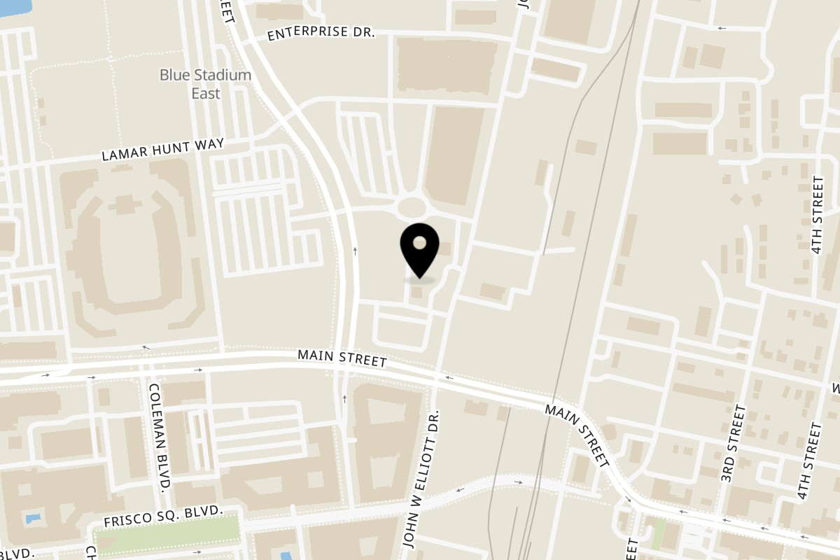 Map showing the location of Chitos Authentic Mexican Restaurant on 9145 John W. Elliott Dr in Frisco