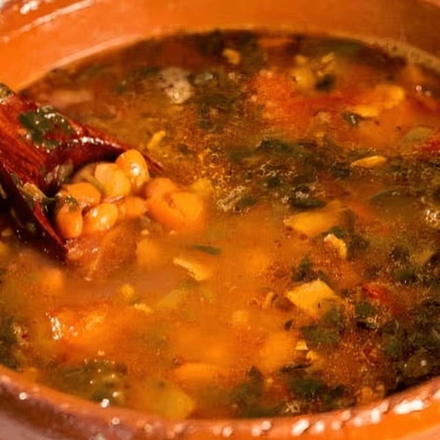 Cup of Charro Beans.